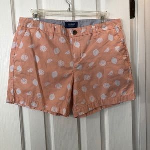 Old Navy pink peach lemon shorts